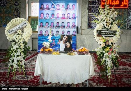 اخبار,عکس خبری, مراسم یادبود زوج شهید کشتی سانچی در رشت