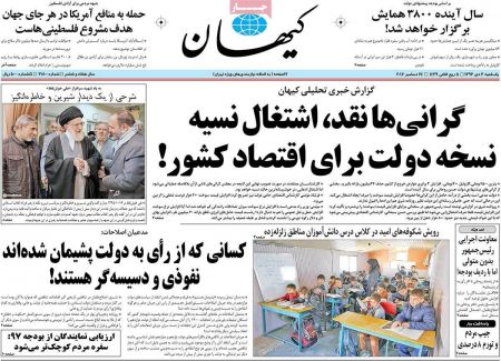  عناوین روزنامه ها 
