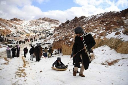   اخبار بین الملل ,خبرهای  بین الملل , برف بازی سعودی ها 