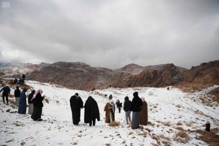   اخبار بین الملل ,خبرهای  بین الملل , برف بازی سعودی ها 