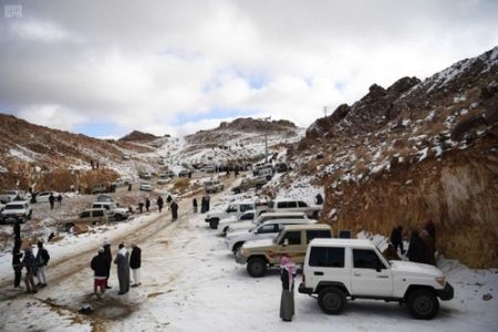   اخبار بین الملل ,خبرهای  بین الملل , برف بازی سعودی ها 