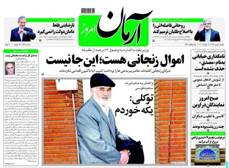  عناوین روزنامه ها 