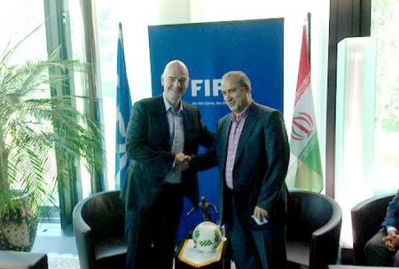 اخبار,اخبار ورزشی,رئیس فیفا و مهدی تاج