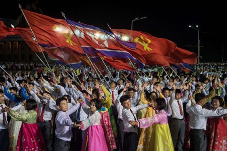 عکسهای جالب,عکسهای جذاب,جشن رهبری حزب کارگران کره شمالی 