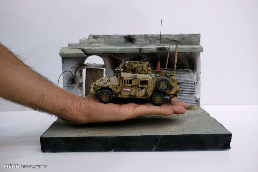 اخبار,عکس خبری, ساخت ماکت خودروهای زرهی توسط سربازان عراقی