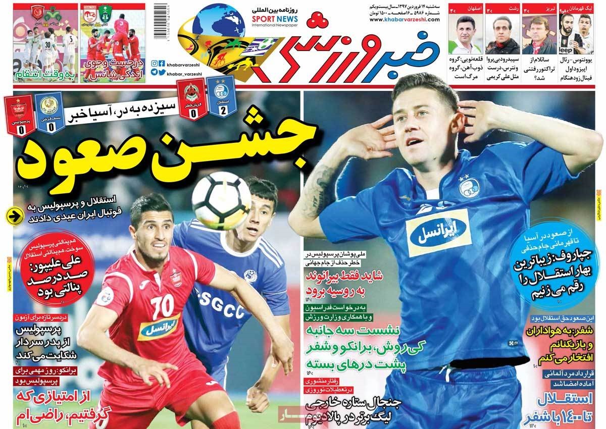  روزنامه های ورزشی