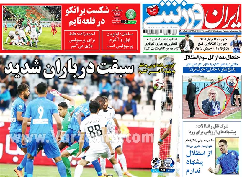  روزنامه های ورزشی