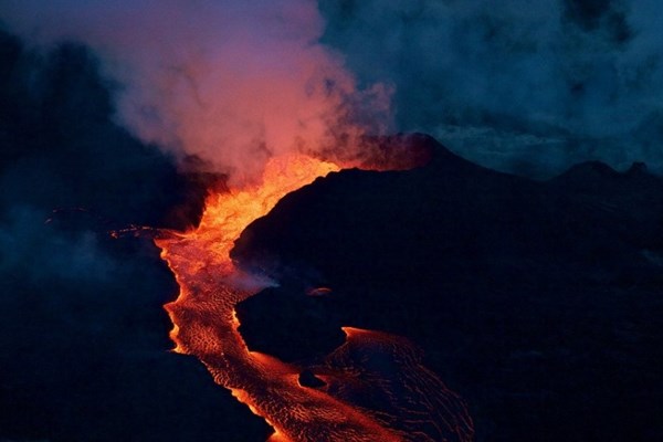 اخبار,اخبار گوناگون,جاری شدن گدازه های آتش‌فشانی در هاوایی