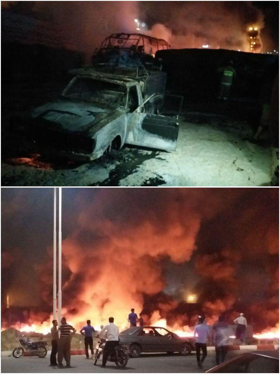 اخبار,اخبار حوادث,رخورد یک تانکر حامل قیر با اتوبوس در سنندج رخورد یک تانکر حامل قیر با اتوبوس در سنندج