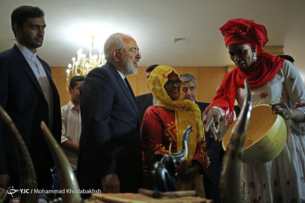 اخبار,عکس خبری,  پوشش جالب مهمانان آفریقایی در دیدار با ظریف