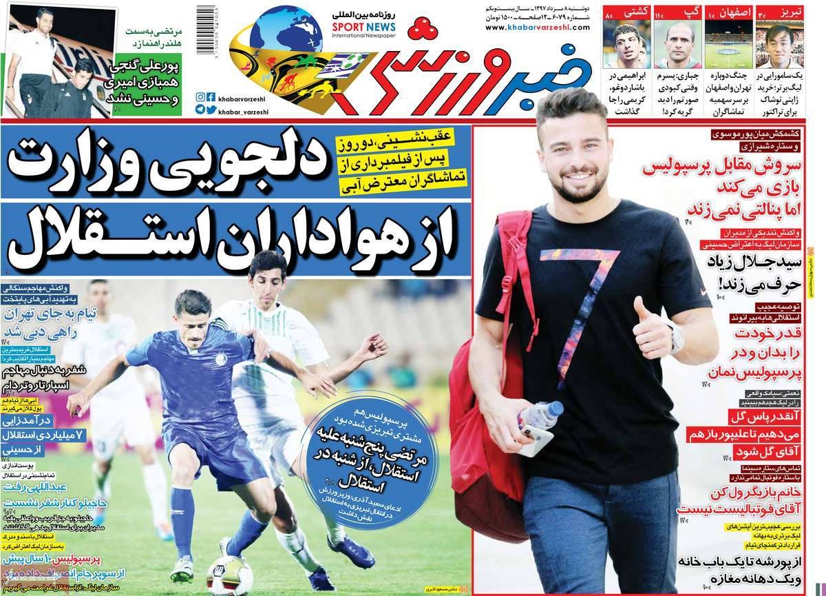  روزنامه های ورزشی