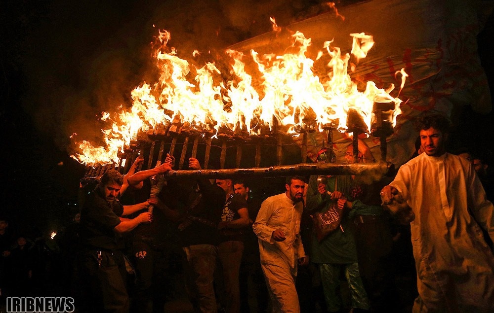 اخبار,عکس خبری, مشعل‌گردانی عزاداران حسینی در تهران و قم