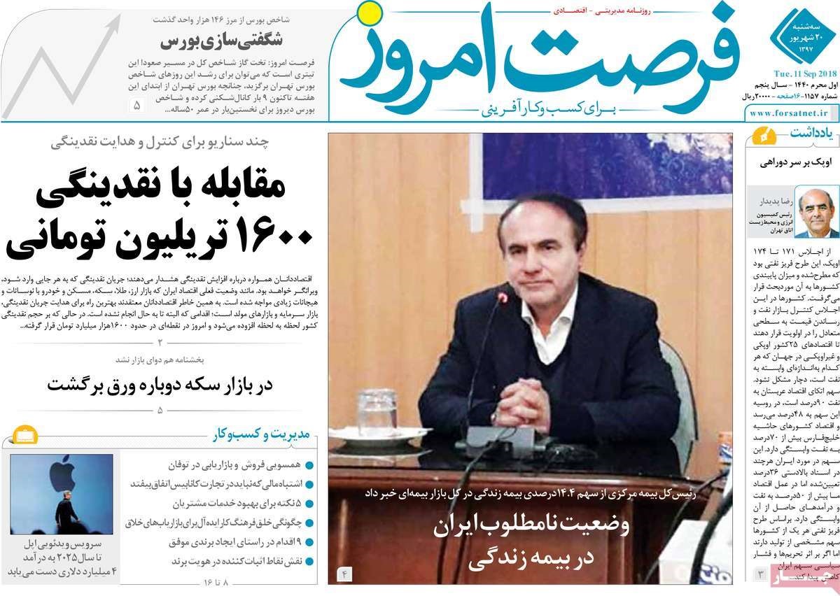  عناوین روزنامه ها 