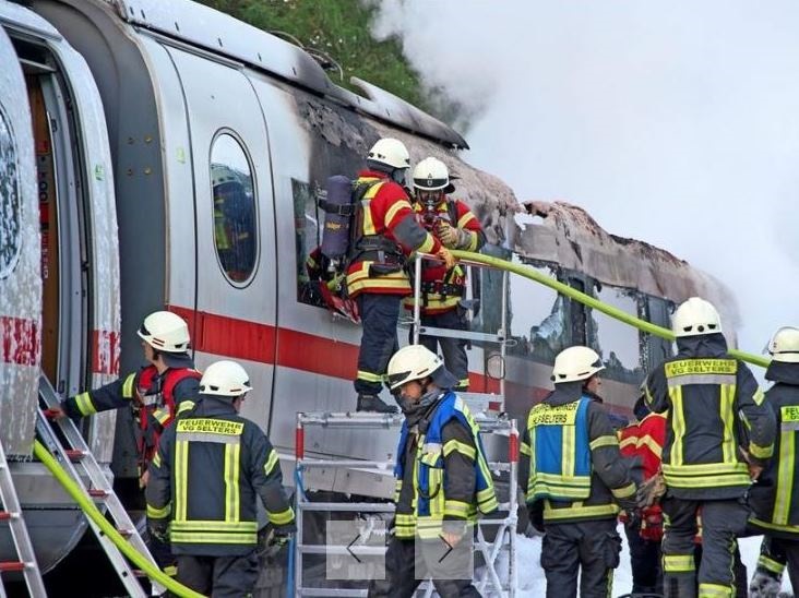  اخبار حوادث,خبرهای حوادث ,آتش‌سوزی قطار 