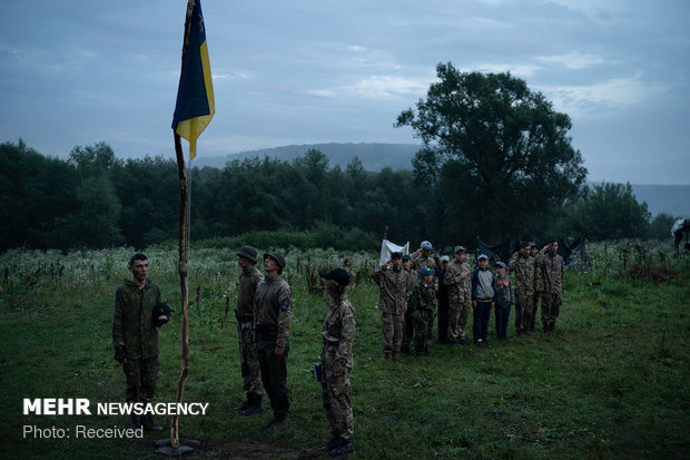 اخبار,اخبارگوناگون, کمپ آموزش های نظامی برای کودکان در اوکراین