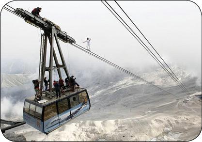  اخبارگوناگون,خبرهای گوناگون , بندباز سوئیسی