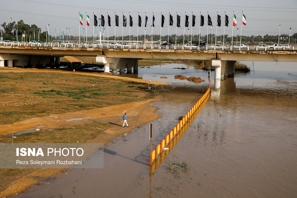 اخبار,عکس خبری,بالا آمدن آب رودخانه کارون در اهواز