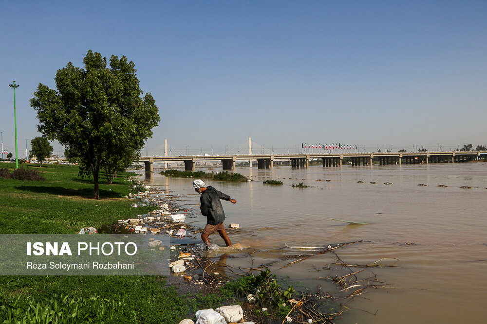 اخبار,عکس خبری,بالا آمدن آب رودخانه کارون در اهواز