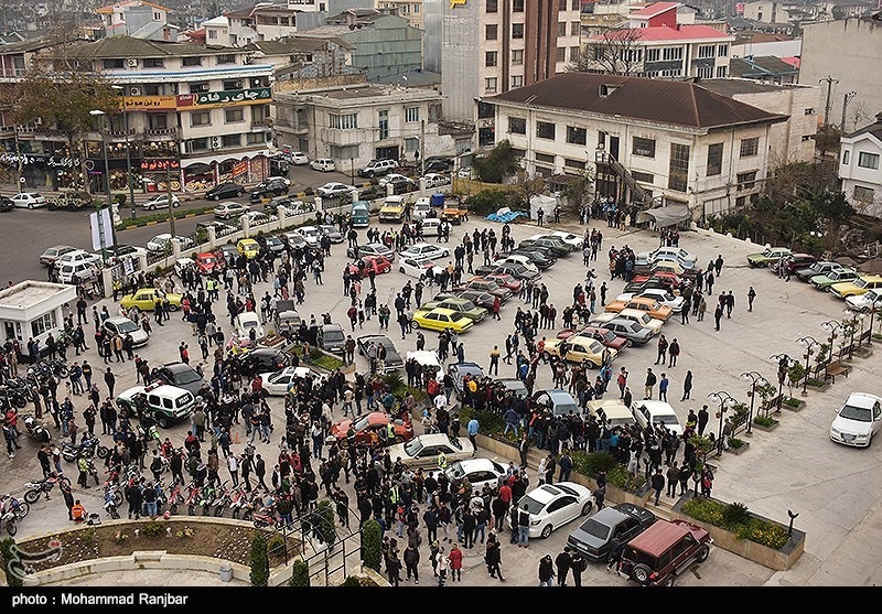 اخبار,عکس خبری, گرد همایی خودروی های کلاسیک در لاهیجان