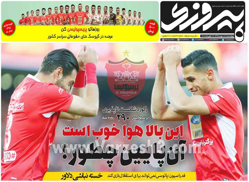  روزنامه های ورزشی