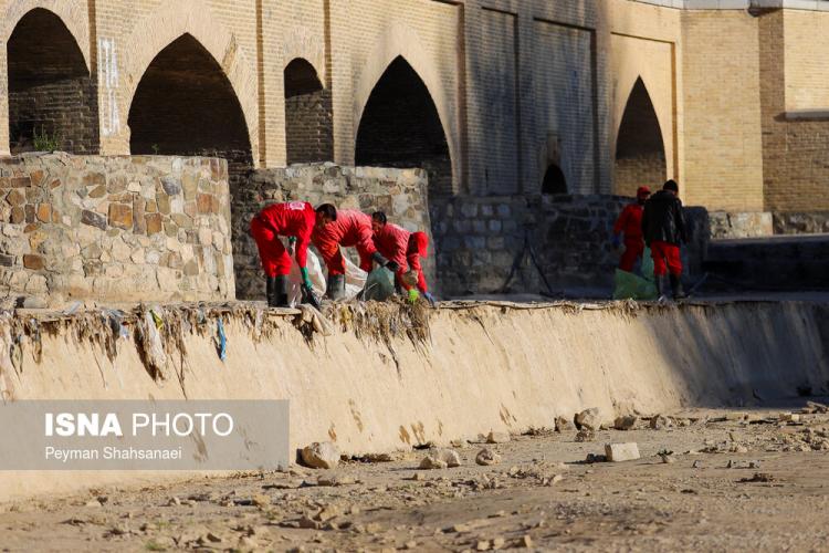 عکس خبری,جاری شدن آب زاینده‌رود در نوروز