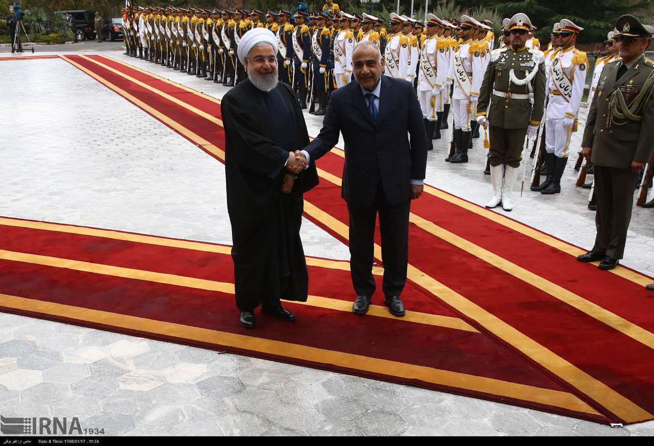 اخبار,عکس خبری,استقبال رسمی رییس جمهوری ایران از نخست وزیر عراق