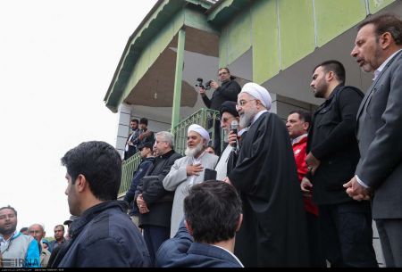 عکس خبری,بازدید روحانی از مناطق سیل زده استان گلستان