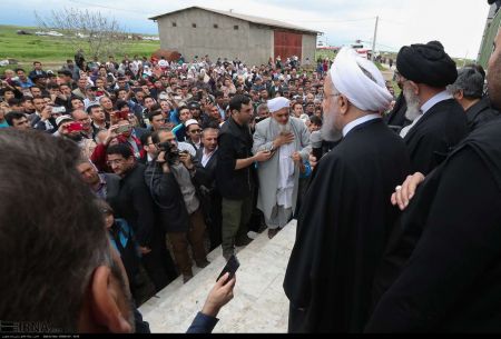 عکس خبری,بازدید روحانی از مناطق سیل زده استان گلستان