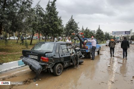  اخبار حوادث,خبرهای حوادث , سیل در شیراز 