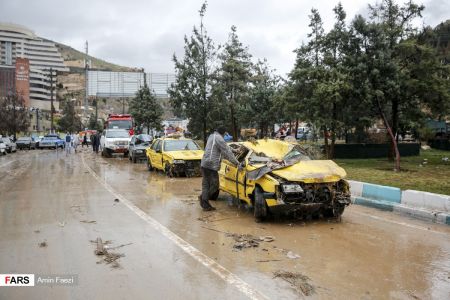  اخبار حوادث,خبرهای حوادث , سیل در شیراز 