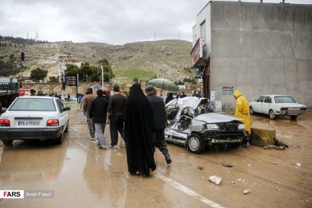  اخبار حوادث,خبرهای حوادث , سیل در شیراز 