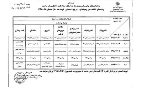 اخبار,اخبار اجتماعی,امتحانات نهایی دانش‌آموزان