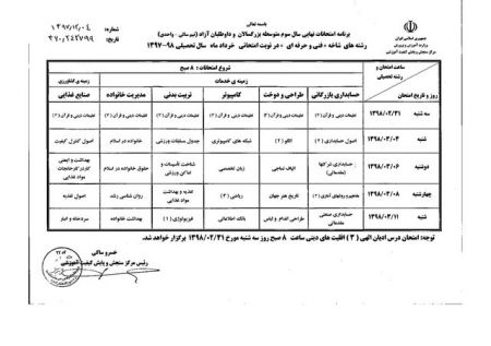 اخبار,اخبار اجتماعی,امتحانات نهایی دانش‌آموزان