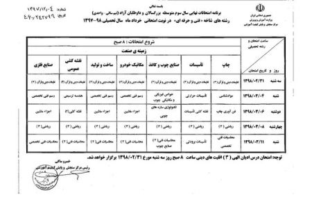 اخبار,اخبار اجتماعی,امتحانات نهایی دانش‌آموزان