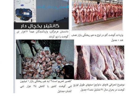 اخبار اقتصادی ,خبرهای اقتصادی ,محمولههای گوشت اخبار اقتصادی ,خبرهای اقتصادی ,محمولههای گوشت