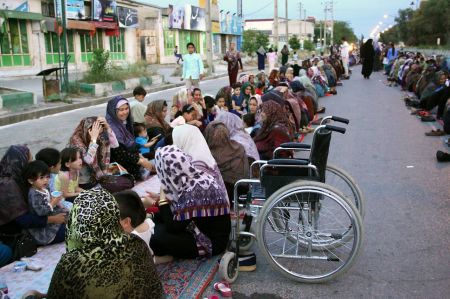 اخبار,عکس خبری,طولانی ترین سفره افطاری ایران در آق‌قلا