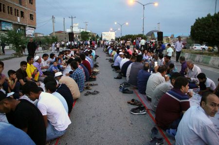 اخبار,عکس خبری,طولانی ترین سفره افطاری ایران در آق‌قلا