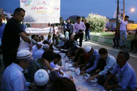 اخبار,عکس خبری,طولانی ترین سفره افطاری ایران در آق‌قلا