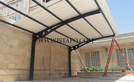 سایبان پارکینگ خودرو ساخت سایبان پارکینگ,ساخت لوور,سایبان