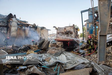 اخبار,عکس خبری,انفجار و آتش‌سوزی در شهرک شکوهیه قم