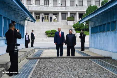 اخبار,عکس خبری, دیدار ترامپ و اون در منطقه مرزی دو کره