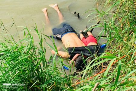  اخبار اجتماعی ,خبرهای اجتماعی, غرق شدن پناهجوی السالوادوری 
