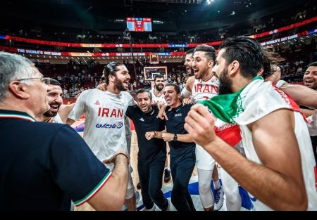 عکس خبری,جشن صعود بسکتبال ایران به المپیک ۲۰۲۰