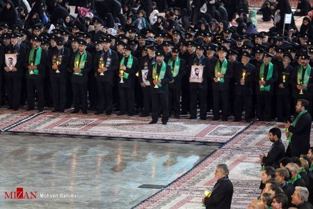 عکس خبری,آیین خطبه خوانی شب عاشورا در حرم مطهر امام رضا (ع)