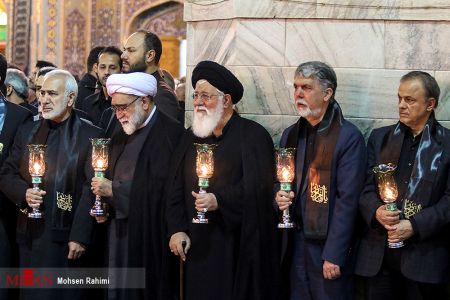 عکس خبری,آیین خطبه خوانی شب عاشورا در حرم مطهر امام رضا (ع)