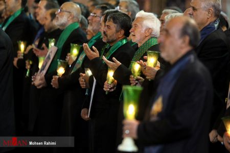 عکس خبری,آیین خطبه خوانی شب عاشورا در حرم مطهر امام رضا (ع)