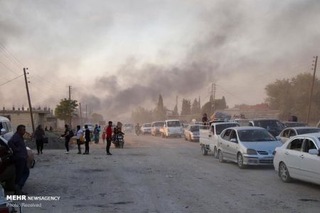 اخبار,عکس خبری, فرار غیرنظامیان از شمال سوریه