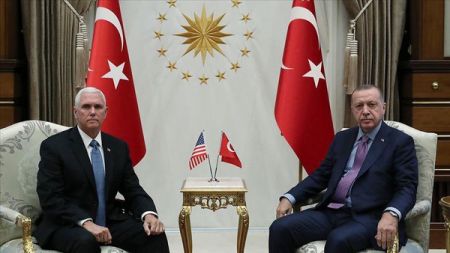 اخبار,اخبار بین الملل,اردوغان و مایک پنس اخبار,اخبار بین الملل,اردوغان و مایک پنس