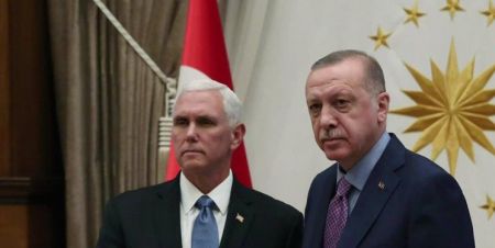 اخبار,اخبار بین الملل,مایک پنس و اردوغان اخبار,اخبار بین الملل,مایک پنس و اردوغان
