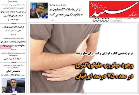  عناوین روزنامه ها 